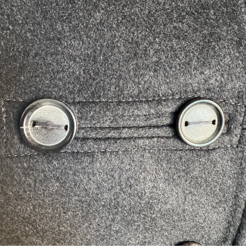 Zara Woman size Small military grey wool jacket with buttons. Great condition! - Picture 4 of 7